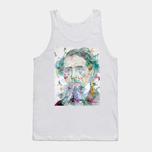 CHARLES DICKENS watercolor portrait .4 Tank Top